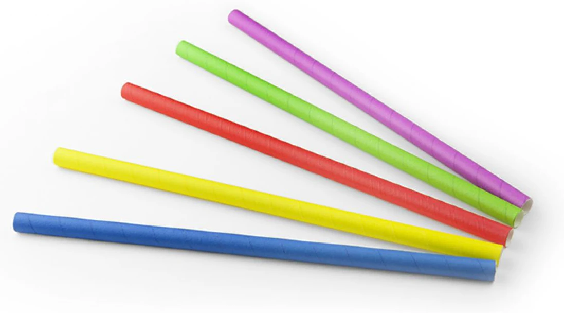 Drinkrietje papier (FSC®) diameter 10mm / 24cm zak à 100