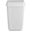 Afvalbak kunststof mat wit 43 Liter